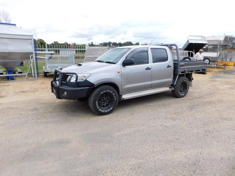 Ute Tray Silver Hilux Dual Cab